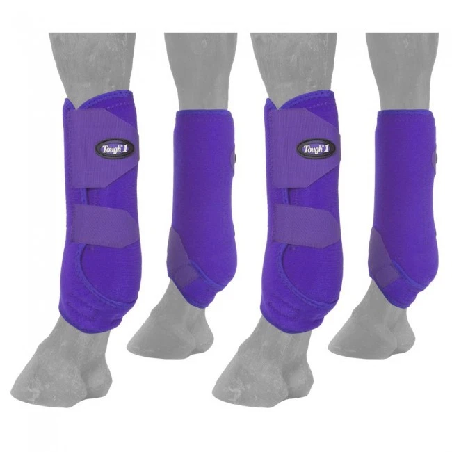 Tough 1 Set Of Four Purple Economy Sport Boots Size Large equine 64-19000M - Image 2 of 2