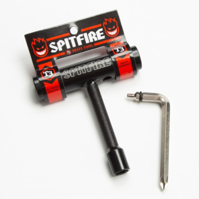 Spitfire T3 Skateboard Multi-Function Six-In-One Pocket-Sized T-Tool Wrench