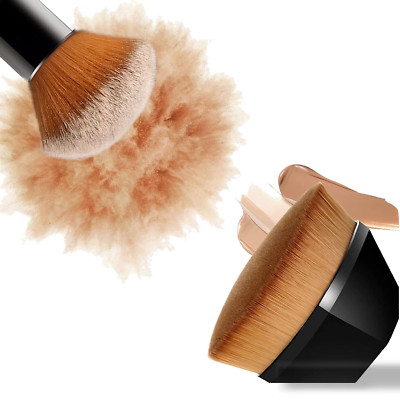 2-teiliges Make-up Pinsel Set: Foundation & Kabuki Pinsel für Gesicht