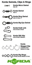 Korda Swivel Range Rings clips kwik swivels link klip chod - Rig Bits -All types