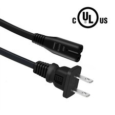 6ft UL 2-Prong AC Power Cord For FitinOne S03 Vibration Plate Exercise Machine