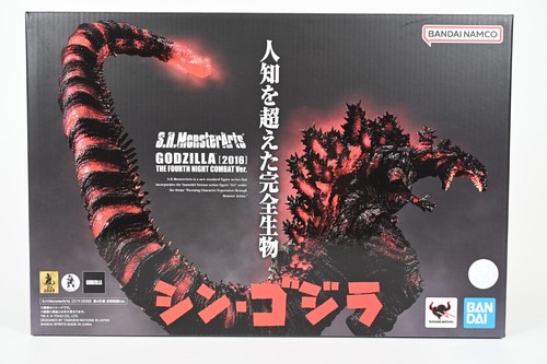 S.H.MonsterArts SHIN Godzilla 2016 THE FOURTH NIGHT COMBAT Ver Figure Bandai New