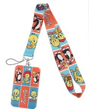 Sylvester And Tweety Bird Themed Lanyard With ID Holder Keychain