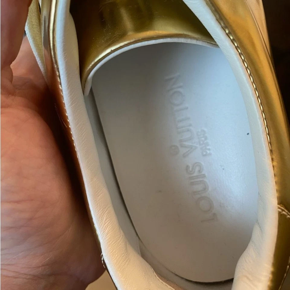 Gold Louis Vuitton Frontrow运动鞋,尺寸 37.5 — 第 3/4 张图片