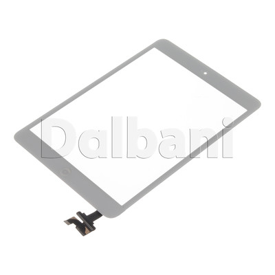 White Front Touch Screen Glass Digitizer w/ IC Connector for iPad Mini 1&2