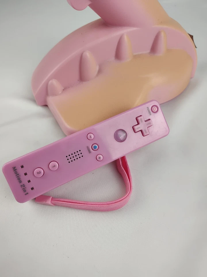 Dream Gear Nintendo Wii Racing Wheel Mario Kart Rosa Soporte Completo Con Mando Foto 2 de 4