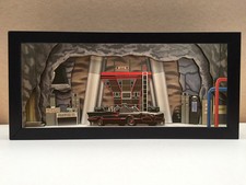 Batman Batcave Bat Cave shadowbox diorama - memorabilia art collector gift