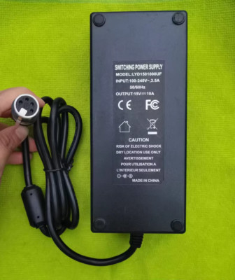 LYD1501000UF 15V 10A XLR Adapter 4 Cores Transformator Netzteil Ladegerät 1PC