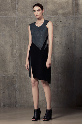 NWOT Helmut Lang Black Crystal Leather Dress - Size 10 Runs Small | eBay