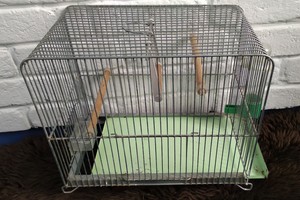 Détails Sur Petite Cage à Oiseaux En Métal Vintage 6070s