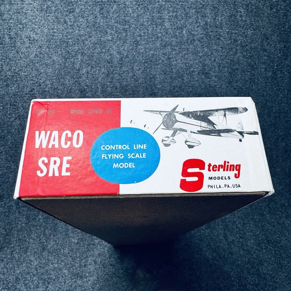 Sterling Models Waco-SRE Control Line Flying Scale Model Kit C4 33” Wing Span - Image 3 of 4
