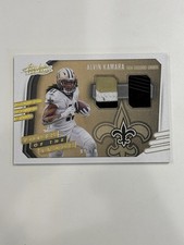 2020 Panini Absolute Football Alvin Kamara #TTD-44 /10 Dual Patch 