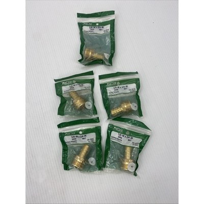 Lot of 5 Proline GH491B Barbed Adapter Brass Fitting 5/8'' x 3/4'' 877047 {E}