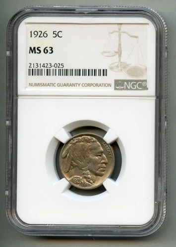 1926 Buffalo Nickel NGC MS 63