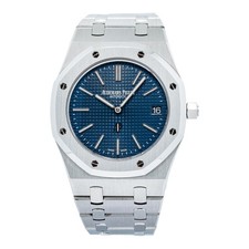 Audemars Piguet Royal Oak Jumbo Extra Thin 15202ST 2017 CARD MINT Blue Dial 39MM