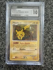 CGC GEM MINT 10 Pokemon Pikachu 94/123 2007 Mysterious Treasures on eBay