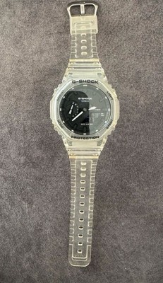 G-Shock By Casio Men's GA2100SKE-7A Analog-Digital Watch Clear White 