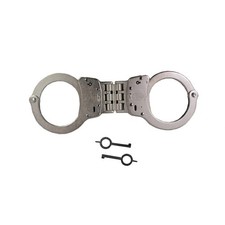 Smith & Wesson 350096 Model 300 Hinge-Linked Handcuffs & Keys M300 Cuffs, Nickel