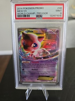 2014 POKEMON WORLD CHAMPIONSHIPS PROMO 46 MEW EX TREVGOR PSA 9