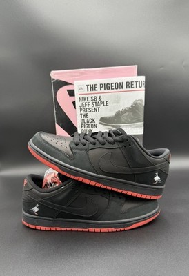 Nike SB Dunk Low QS  Black Pigeon    Size 10.5   Brand New DS   OG Pink Box