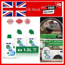 Laundry Cleanser - Kills 99.9% Bacteria with Fresh Cotton Scent, 4 x 1.5L Pack 4.83 per litre