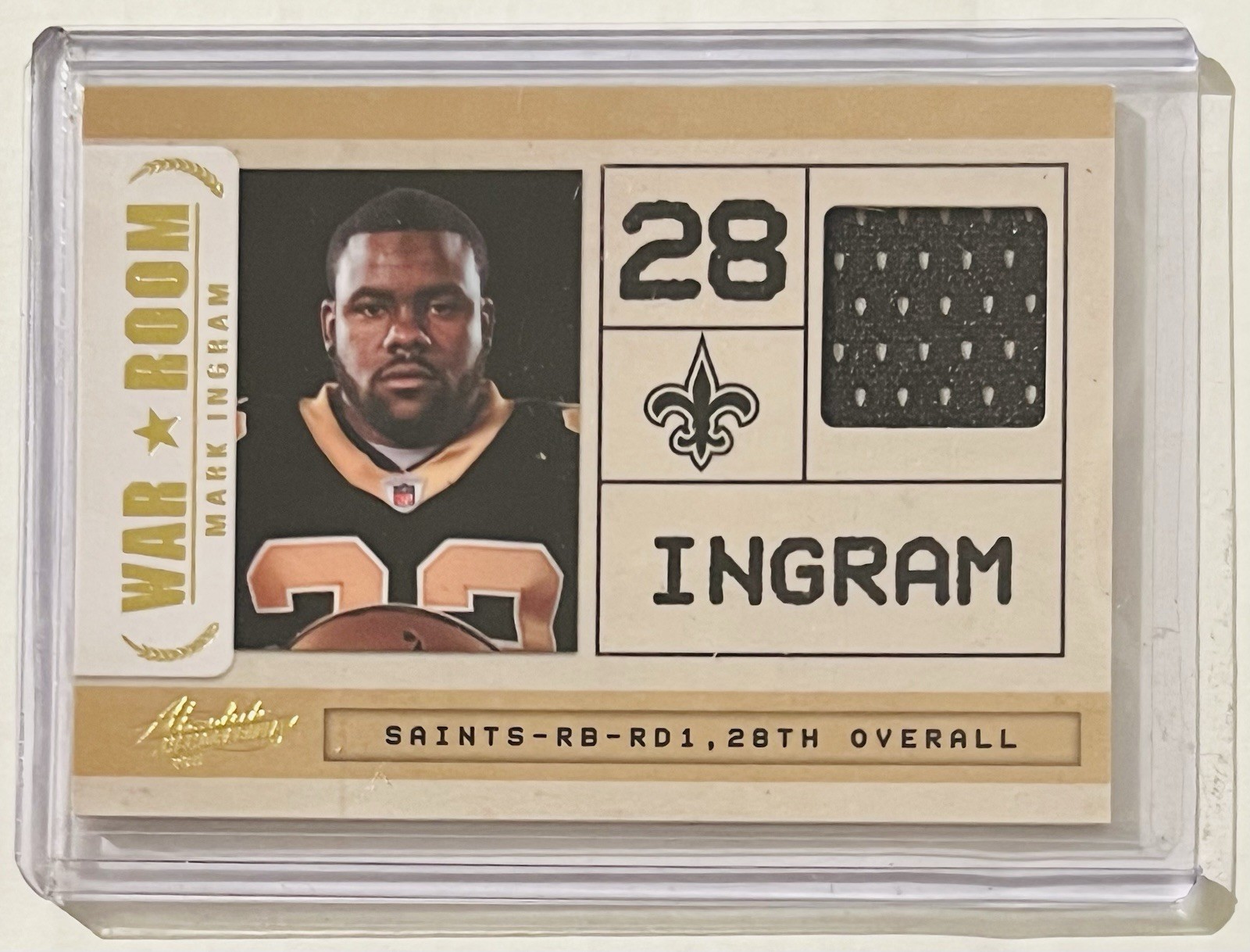 Mark Ingram Panini Absolute Memorabilia War Room Materials #33 Base