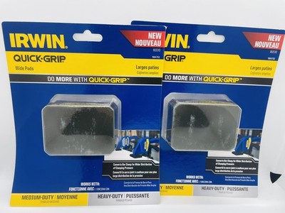 Irwin Quick Grip Clamp Replacement Wide Pads Medium Heavy Duty 2 Pack 1964753