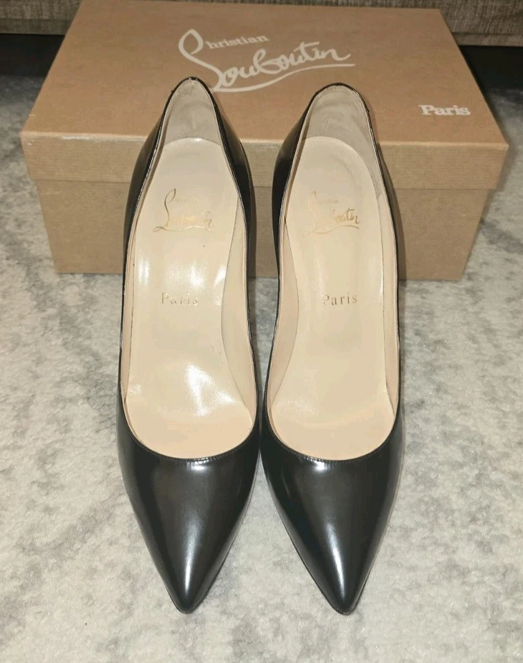 Zapatos de salón Christian Louboutin Pigalle de pantorrilla cepillada negros talla 39 Foto 4 de 4