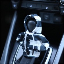 Universal Car Gear Shift Cover with Flag Design, Fashionable Hoodie for Shifter