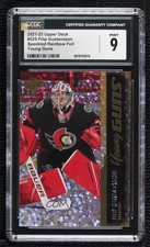 2021 Series 1 Young Guns Speckled Rainbow Foil Filip Gustavsson CGC 9 Mint 0m6z