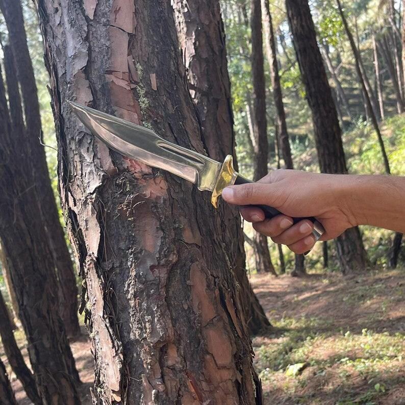 Custom Handmade Carbon Steel Blade Survival Bowie Knife | Hunting Knife Camping