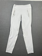 Athleta Peak Hybrid Fleece Tight Cream/White Tall S High Rise Fleece Leggings