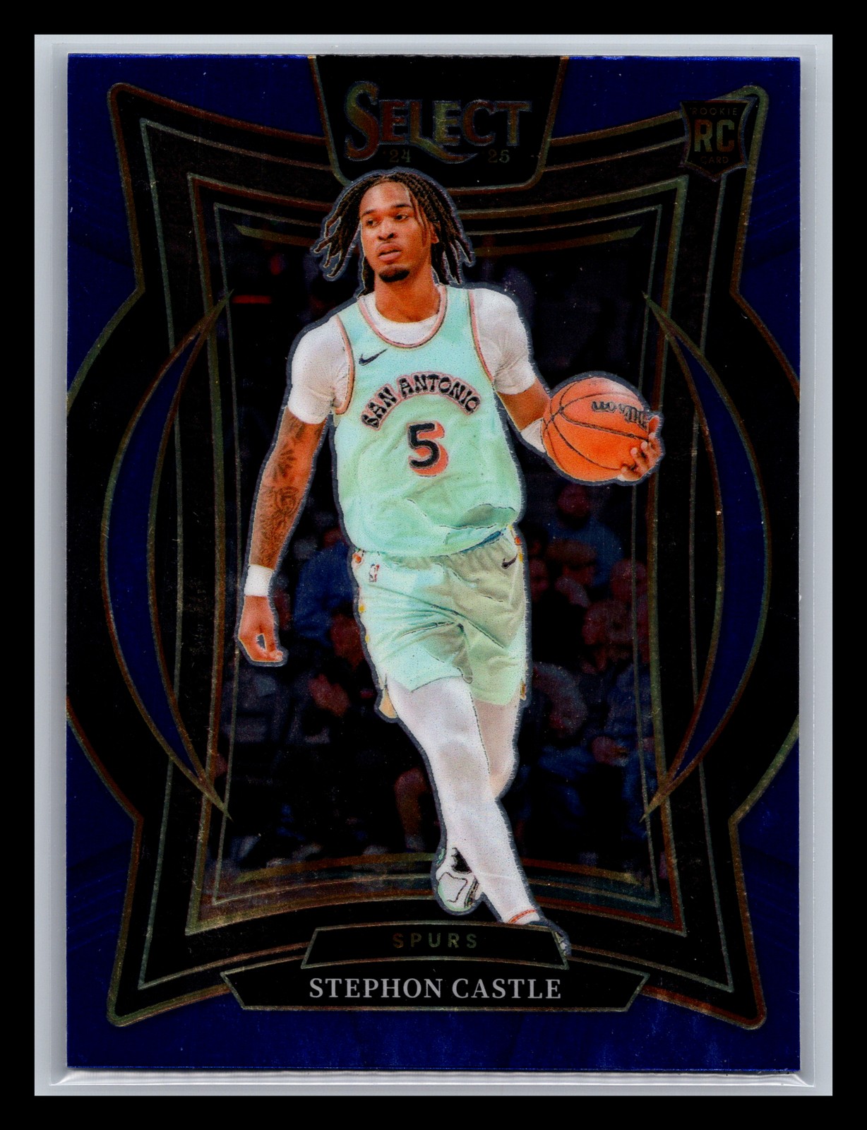 Stephon Castle Rookie San Antonio Spurs 2024-25 Panini Select #72 Blue (Retail)