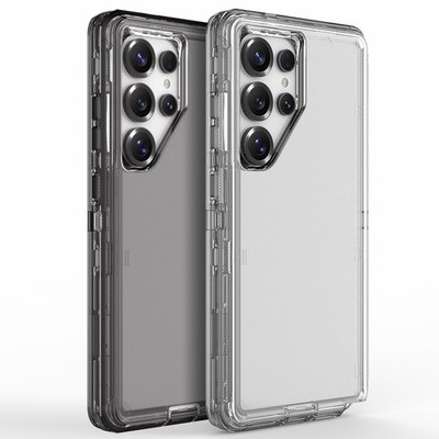 For Samsung Galaxy S25 Ultra S25+ Case Clear Matte Shockproof Dual Layer Cover