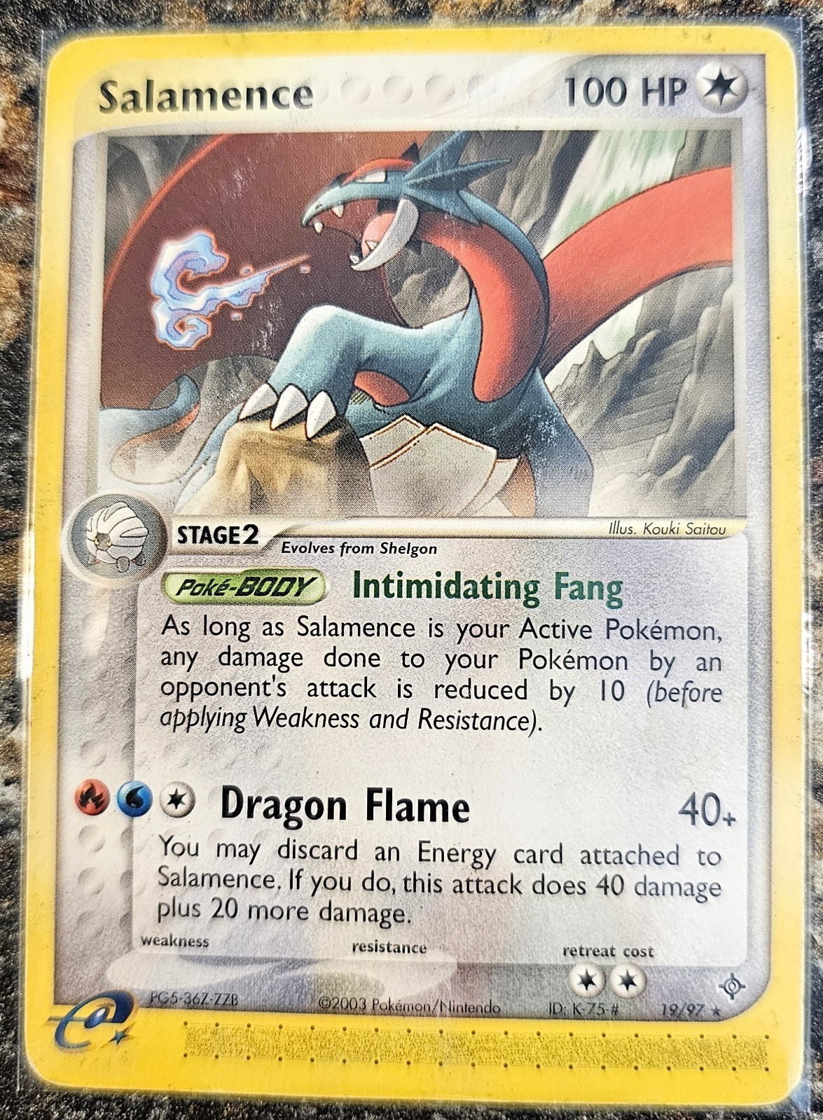 Pokemon 2003 Dragon Salamence 19 MP