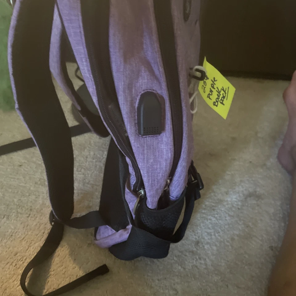 Mochila antirrobo para computadora portátil Shrradoo bolsa para libros de viaje con puerto de carga nueva con etiquetas Foto 4 de 4