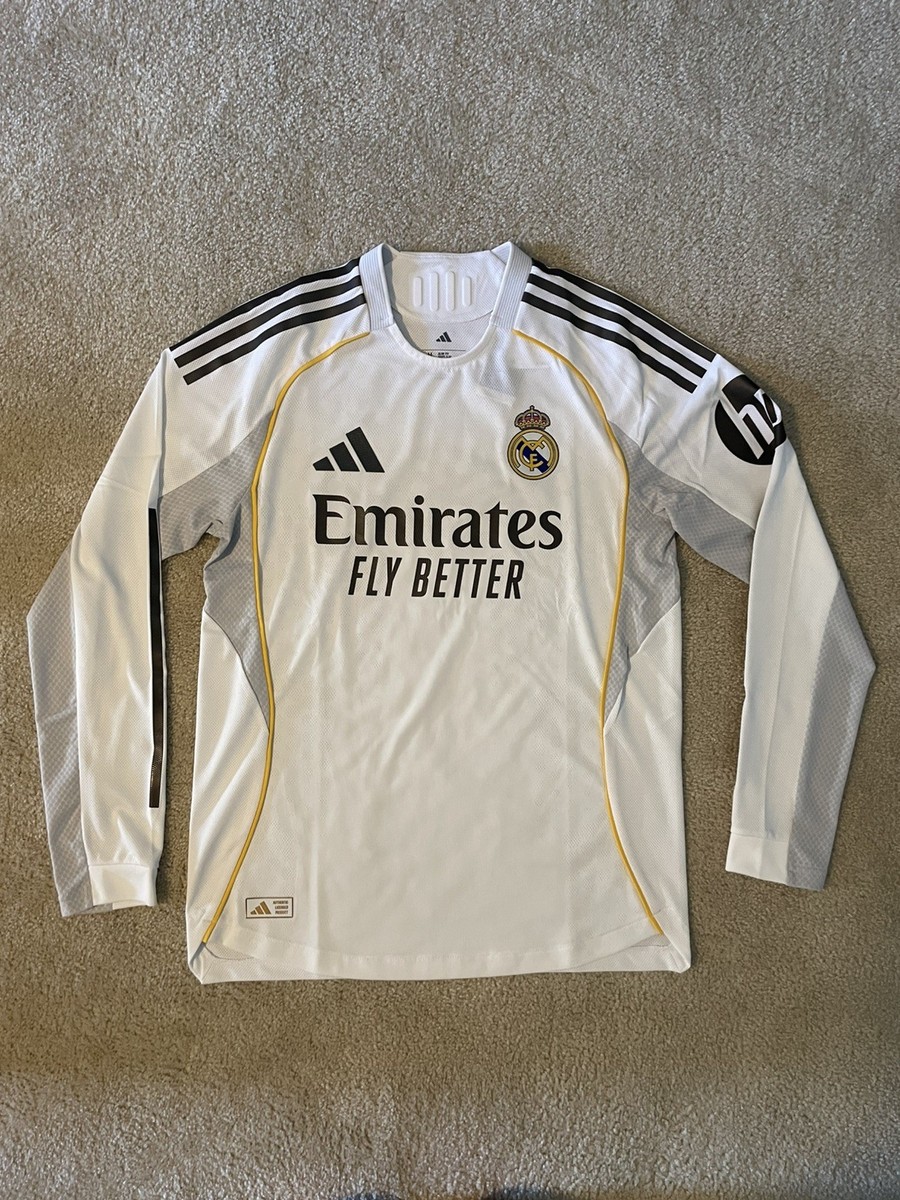 Adidas Real Madrid 25/26 Home Authentic LS Jersey JN8866 White