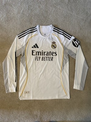 Adidas Real Madrid 25/26 Home Authentic LS Jersey JN8866 White