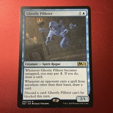 MTG - 1 x Ghostly Pilferer - Rare Spirit Rogue - Core Set 2021 (M21) - M/NM