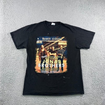Delta Pro Jonas Brothers T-Shirt Men L Yankee Stadium 2023 Tour Graphic Black
