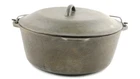 Vintage Lodge #6 Cast Iron Dutch Oven with Lid w/ Lid & Wire Handle