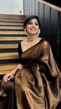 SAREE BLOUSE INDIAN NEW SARI PAKISTANI WEDDING DESIGNER BOLLYWOOD PARTY WEAR
