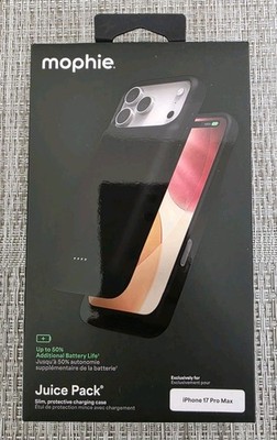 Mophie - Juice Pack Apple iPhone 17 Pro Max - Black