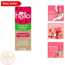 Brightening Fluoride-Free Kids Toothpaste, 4.2 Oz, Watermelon Flavor, No Nasties