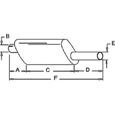 1117-2550 - Muffler Fits Ford/New Holland