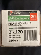 + Paslode Hot Dipped Galvanized Exterior Framing Nails 3" x .120 657385 NEW