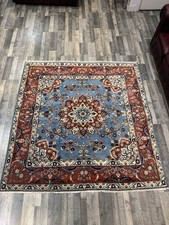 Blue Handmade Oriental Rug  200x200 Cm Sargh Wool Rug