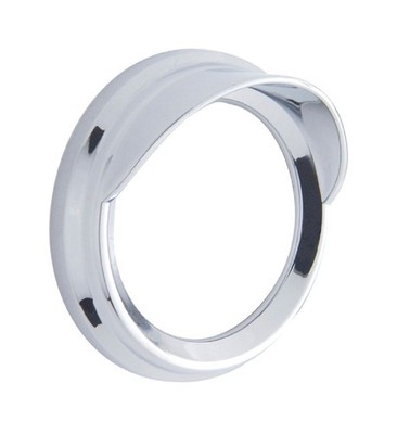Small Chrome Guage Bezel with Visor compatible with Peterbilt (2005 & Older)