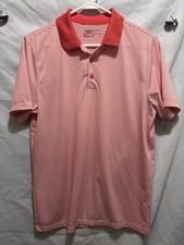 Nike Golf Dri-FIT Polo S Red White Striped Standard Fit Short Sleeve