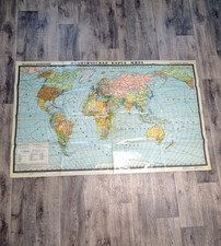 LARGE VINTAGE MAP OF THE UNION OF SOVIET SOCIALIST REPUBLICS National Geographic